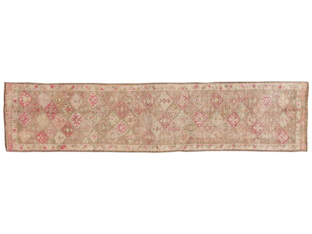 Early 20th Century  Anatolian Village Runner Rug 3' x 11'