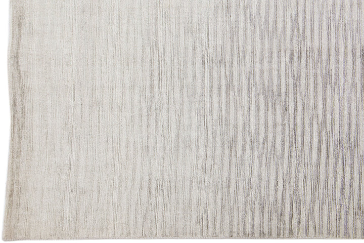 Contemporary Wool and Silk Rug 9 X 12