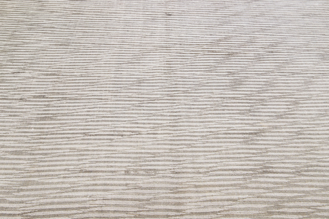 Contemporary Wool and Silk Rug 9 X 12