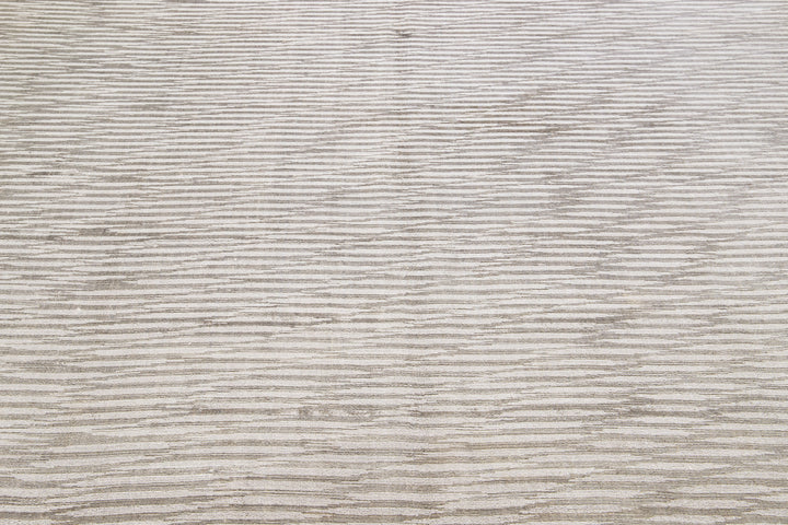 Contemporary Wool and Silk Rug 9 X 12