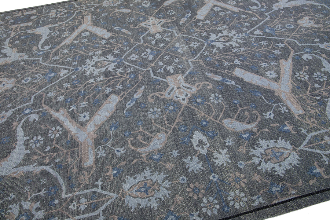Modern Soumak Wool Rug 10 X 14
