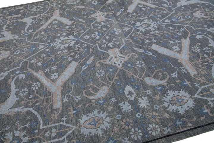 Modern Soumak Wool Rug 10 X 14