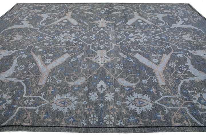 Modern Soumak Wool Rug 10 X 14