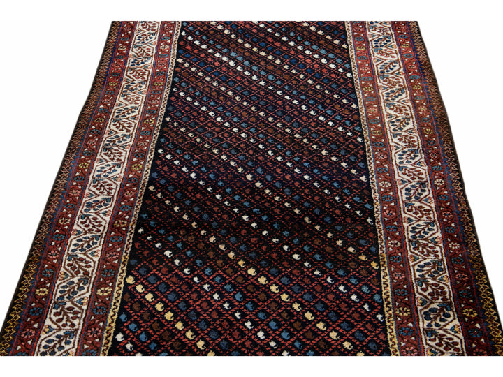 Antique Kurd Wool Runner 4 X 11