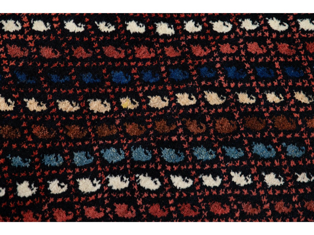 Antique Kurd Wool Runner 4 X 11