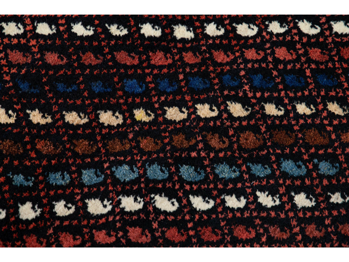 Antique Kurd Wool Runner 4 X 11