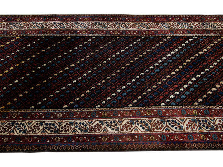 Antique Kurd Wool Runner 4 X 11