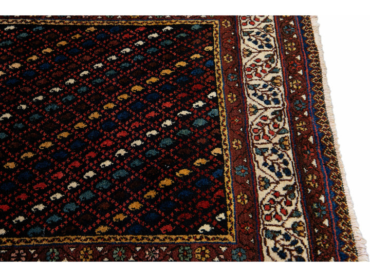 Antique Kurd Wool Runner 4 X 11