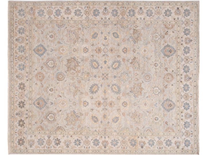 Modern Indian Artisan Wool Rug 8 X 10