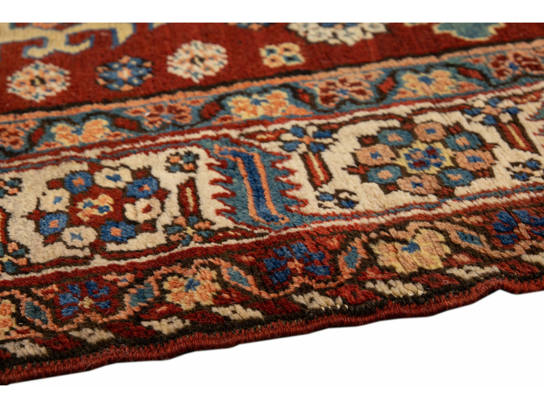 Antique Serapi Wool Runner 3 X 12