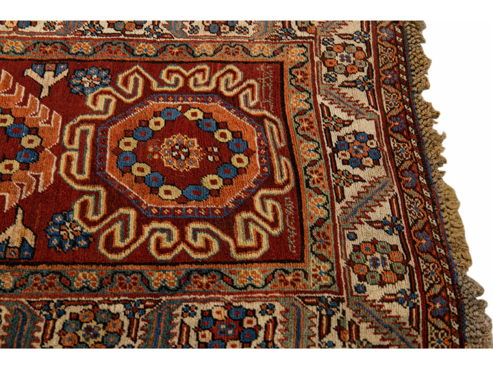 Antique Serapi Wool Runner 3 X 12