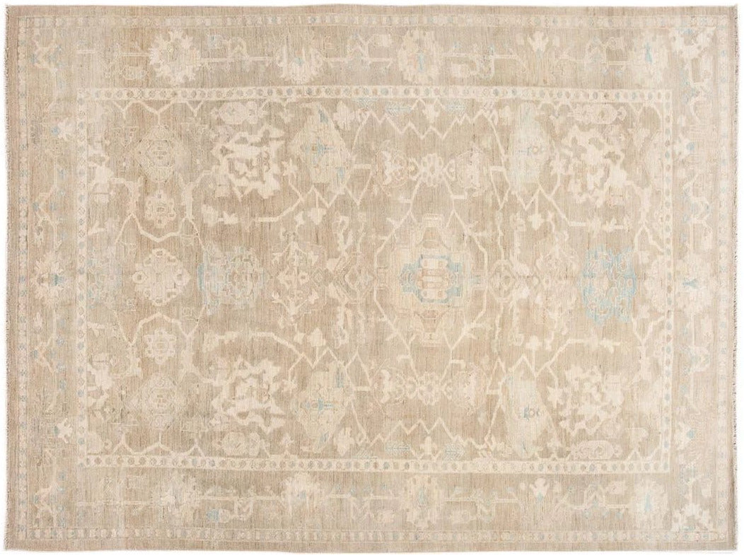 Contemporary Sultanabad Wool Rug 10 X 14