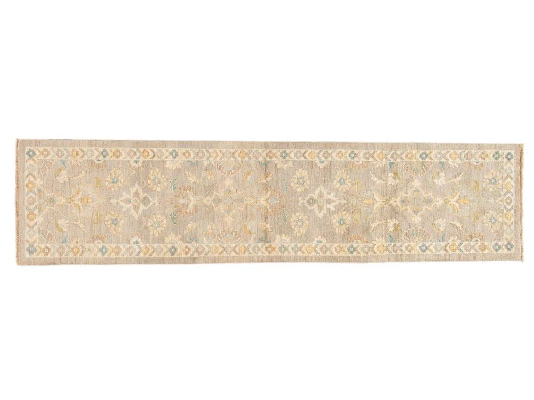 21st Century Modern Sultanabad Wool Runner Rug 3 X 12
