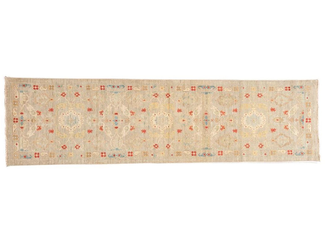 21st Century Modern Sultanabad Wool Runner Rug 3 X 12