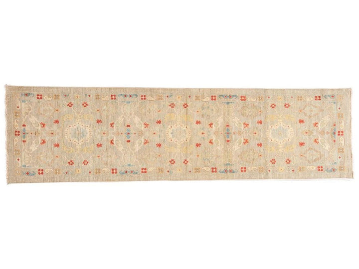 21st Century Modern Sultanabad Wool Runner Rug 3 X 12