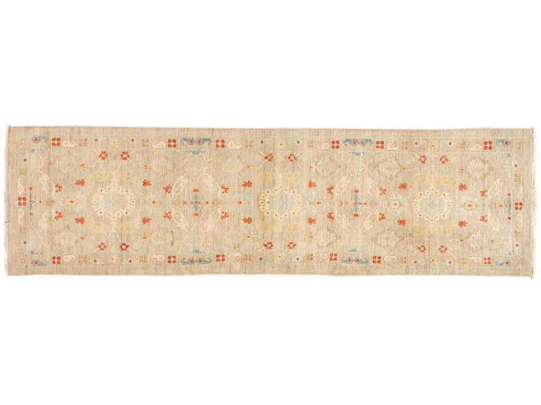 21st Century Modern Sultanabad Wool Runner Rug 3 X 12