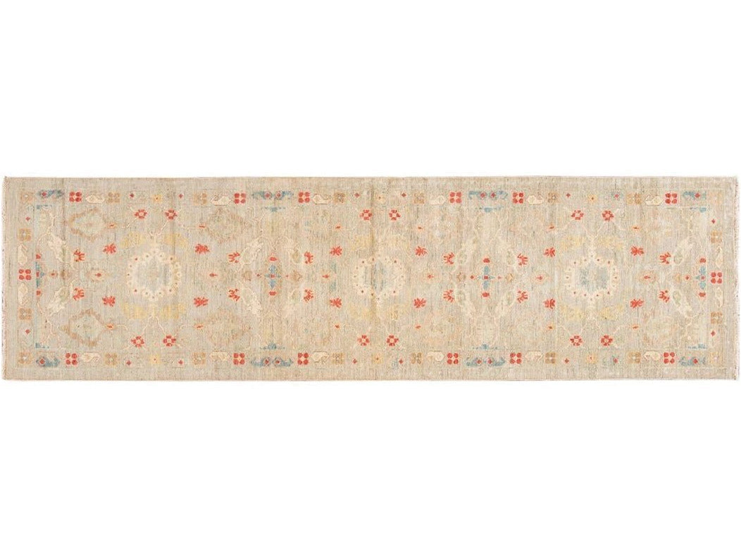 21st Century Modern Sultanabad Wool Runner Rug 3 X 12