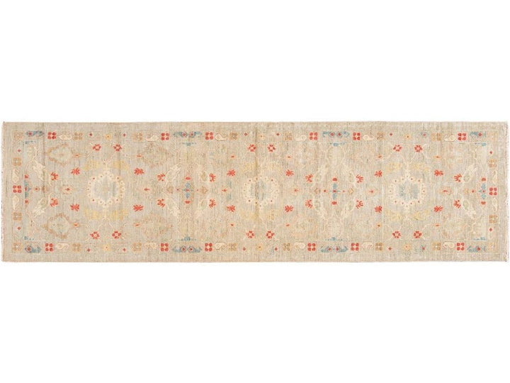 21st Century Modern Sultanabad Wool Runner Rug 3 X 12
