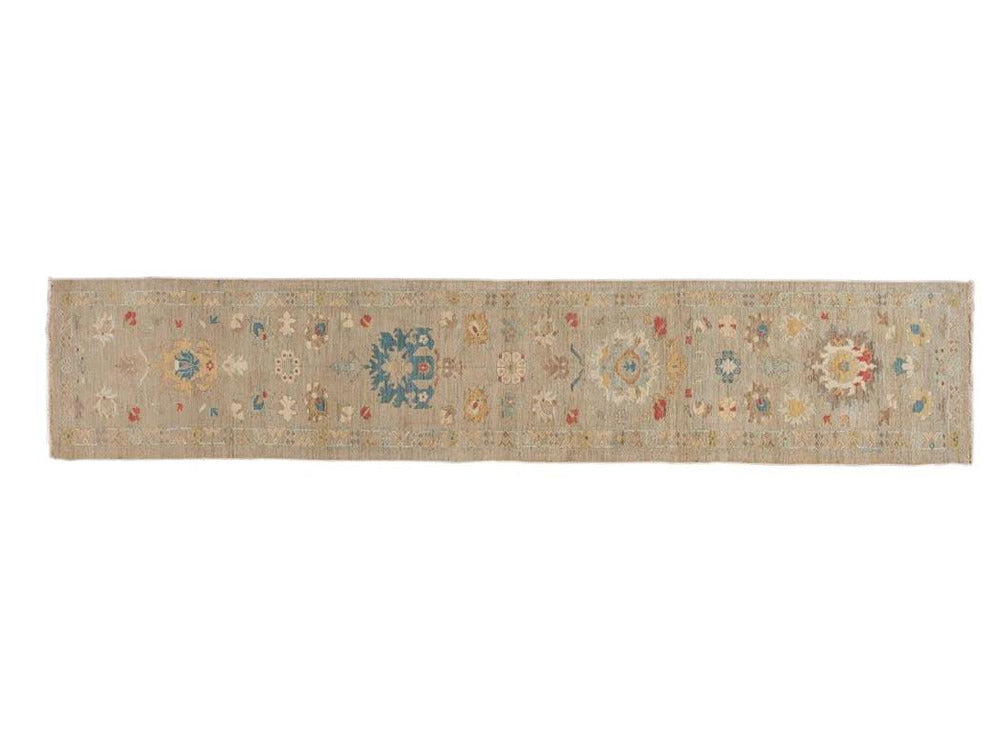 21st Century Modern Sultanabad Wool Runner Rug 3 X 17