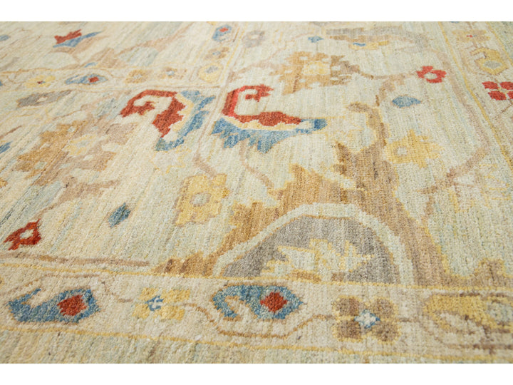 Modern Sultanabad Wool Rug 12 X 19