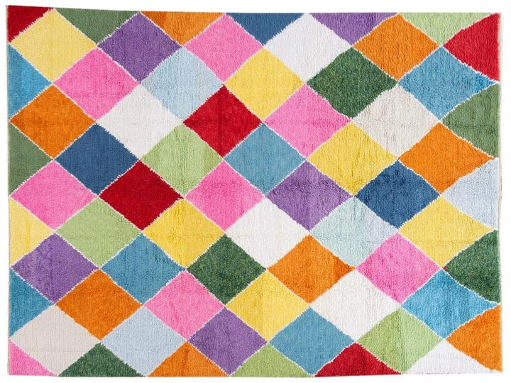Modern Moroccan Style Wool Rug 10 X 13