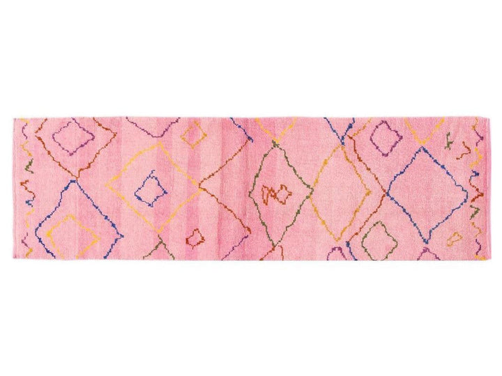 Modern Moroccan Style Wool Runner 3 X 10