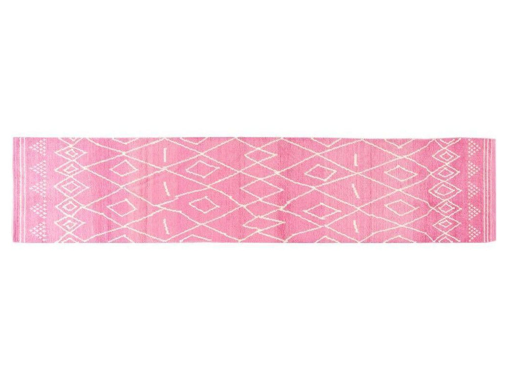 Modern Moroccan Style Wool Runner 3 X 15