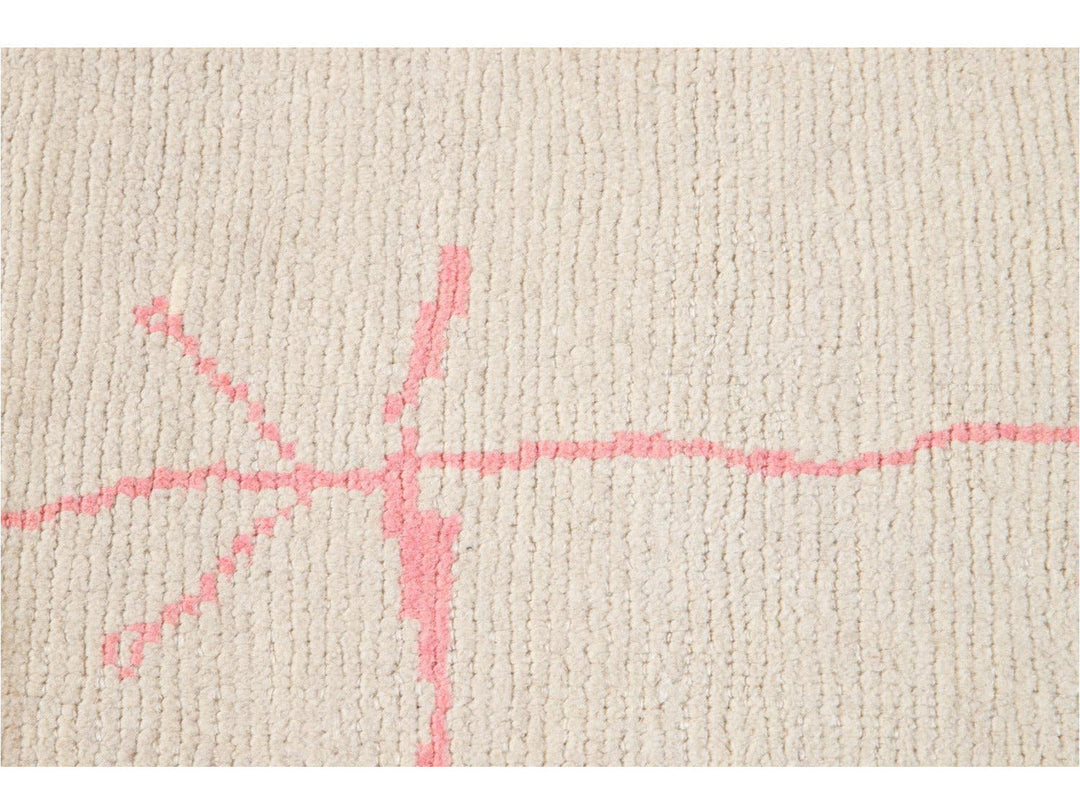Modern Moroccan-Style Wool Rug 9 X 12