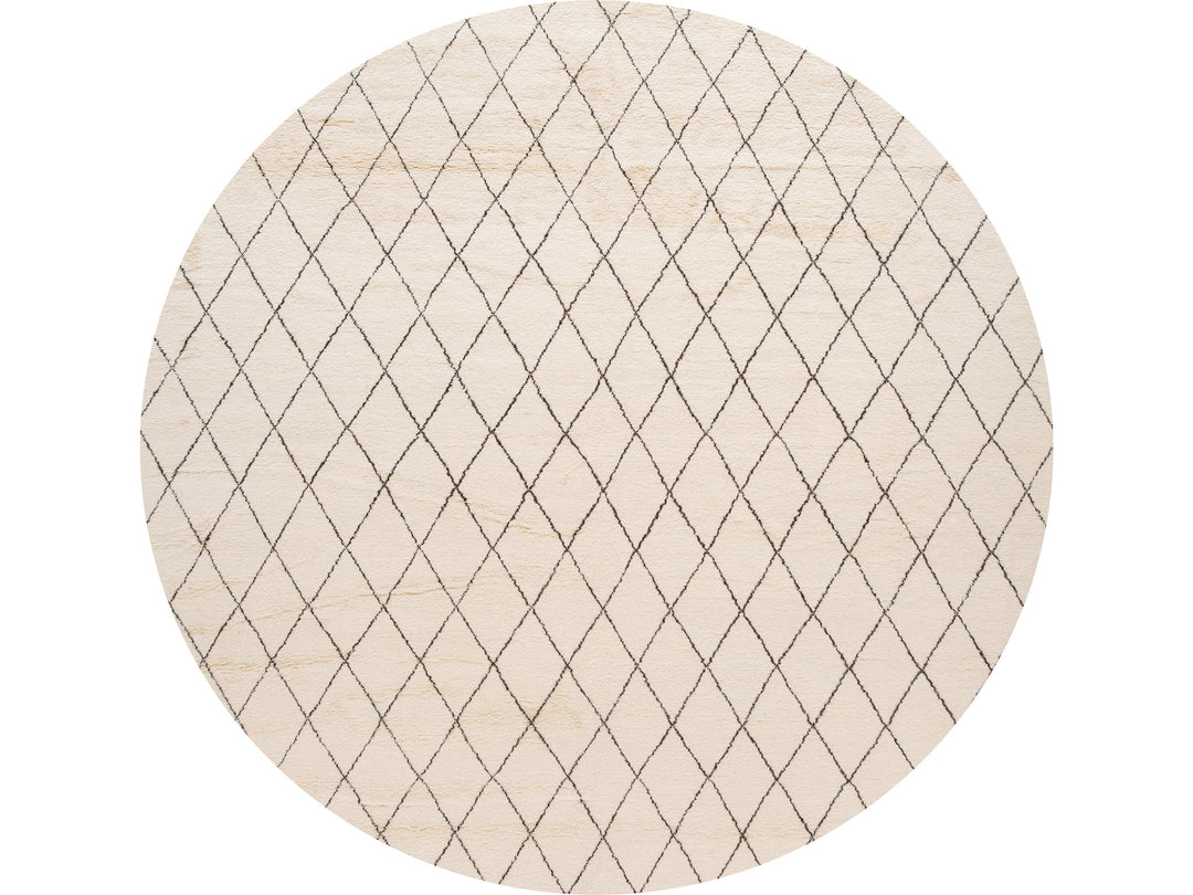 Modern Moroccan Style Oversize Wool Rug 12' x 15'