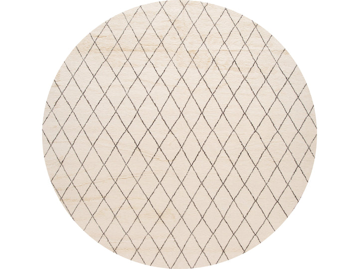 Modern Moroccan Style Oversize Wool Rug 12' x 15'