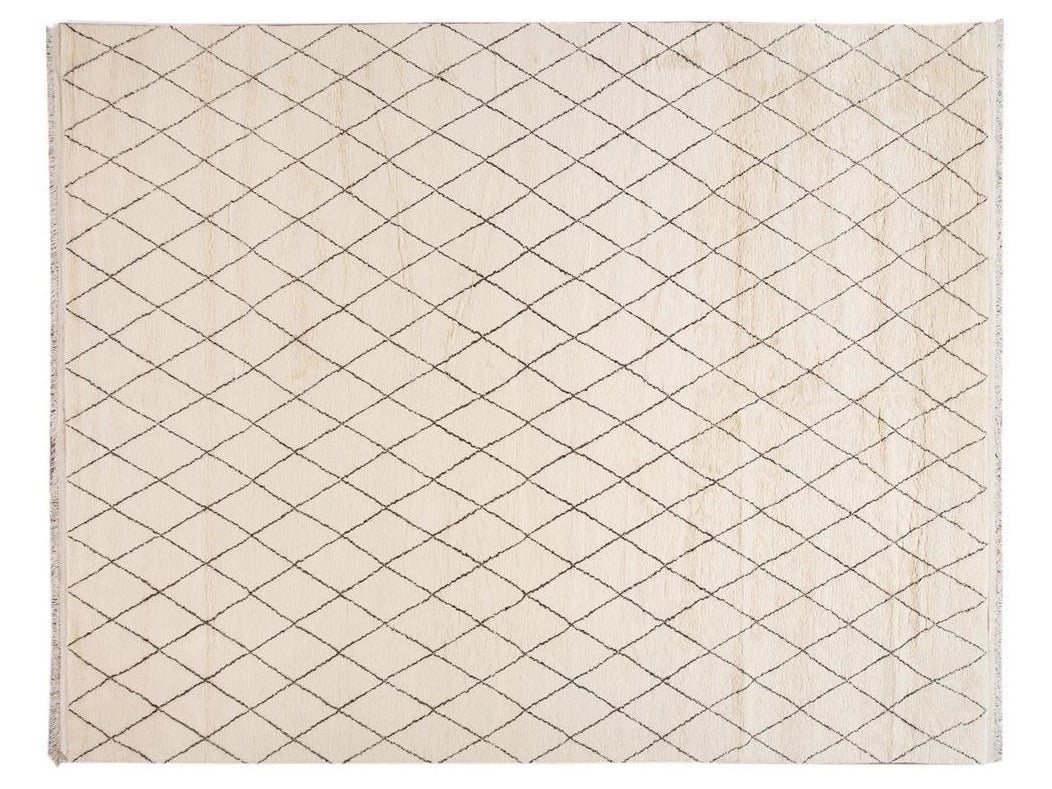 Modern Moroccan Style Oversize Wool Rug 12' x 15'