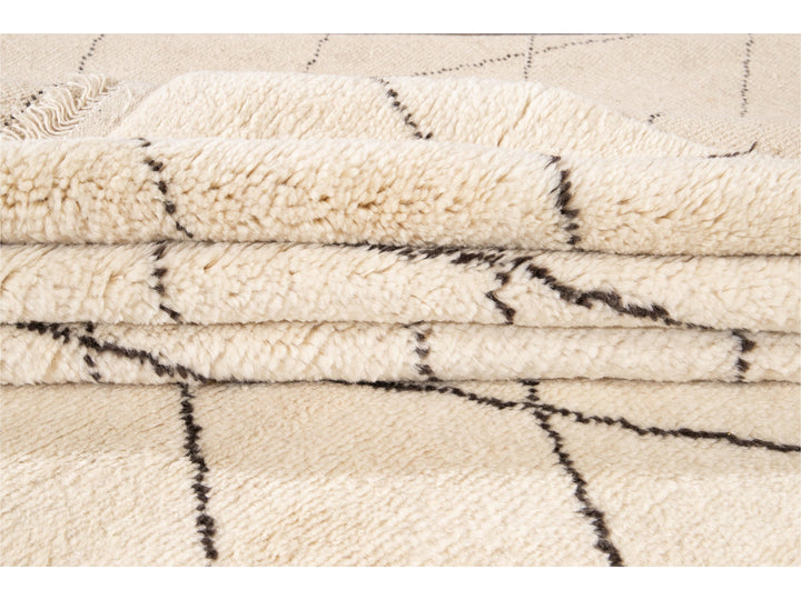 Modern Moroccan Style Oversize Wool Rug 12' x 15'