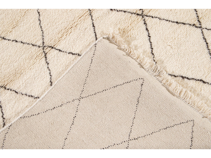 Modern Moroccan Style Oversize Wool Rug 12' x 15'