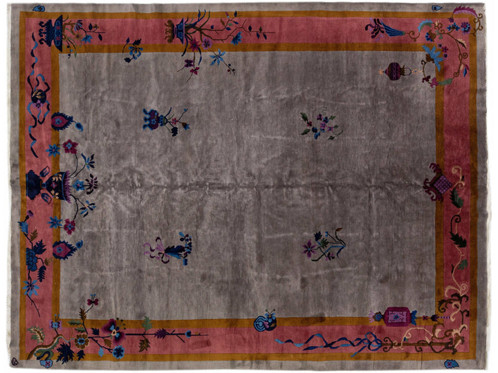 Antique Art Deco Chinese Rug 9 X 12