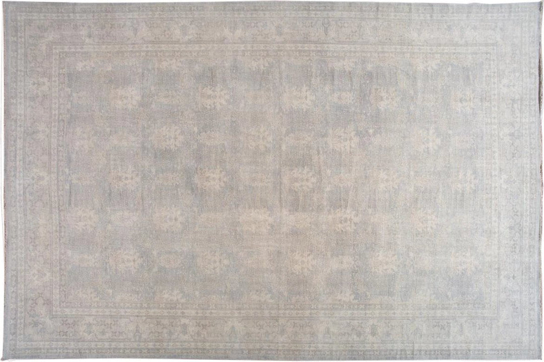 Modern Indian Oushak Style Wool Rug 16 X 24