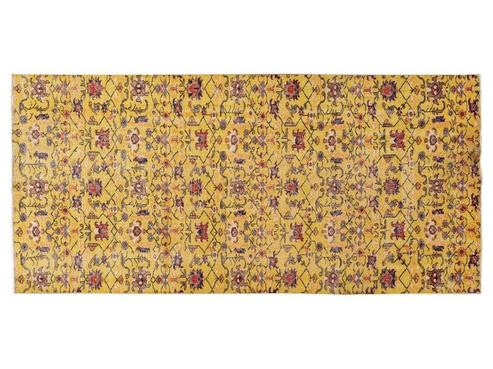 Vintage Art Deco Wool Rug 6 X 12