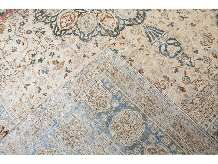 Antique Tabriz Wool Rug 9 X 11