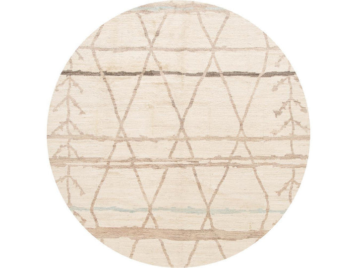 Modern Moroccan Style Wool Rug 9 X 12