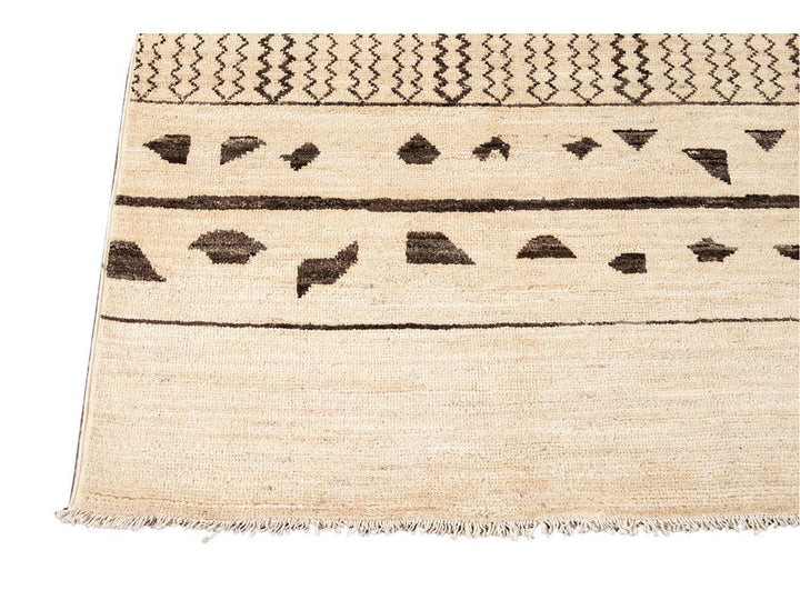 Modern Moroccan Style Wool Rug 9 X 12