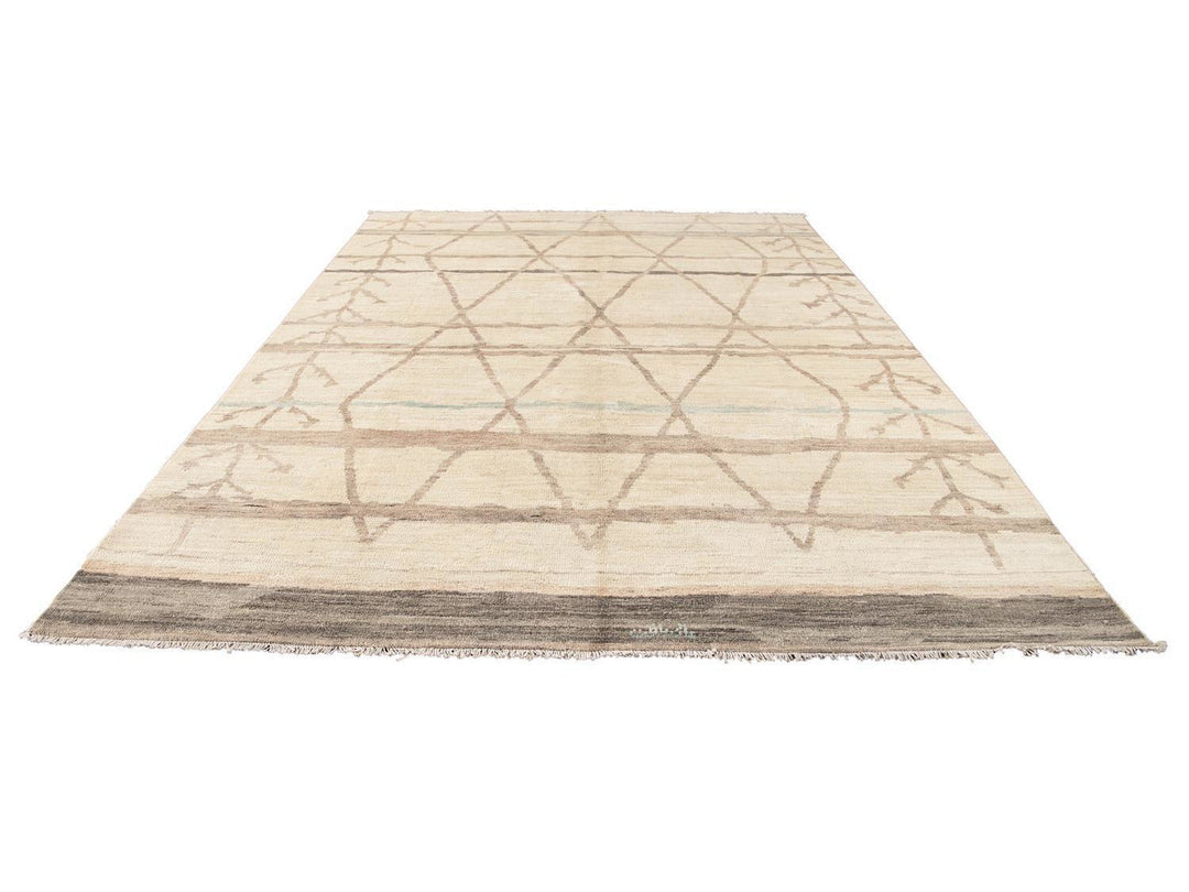 Modern Moroccan Style Wool Rug 9 X 12