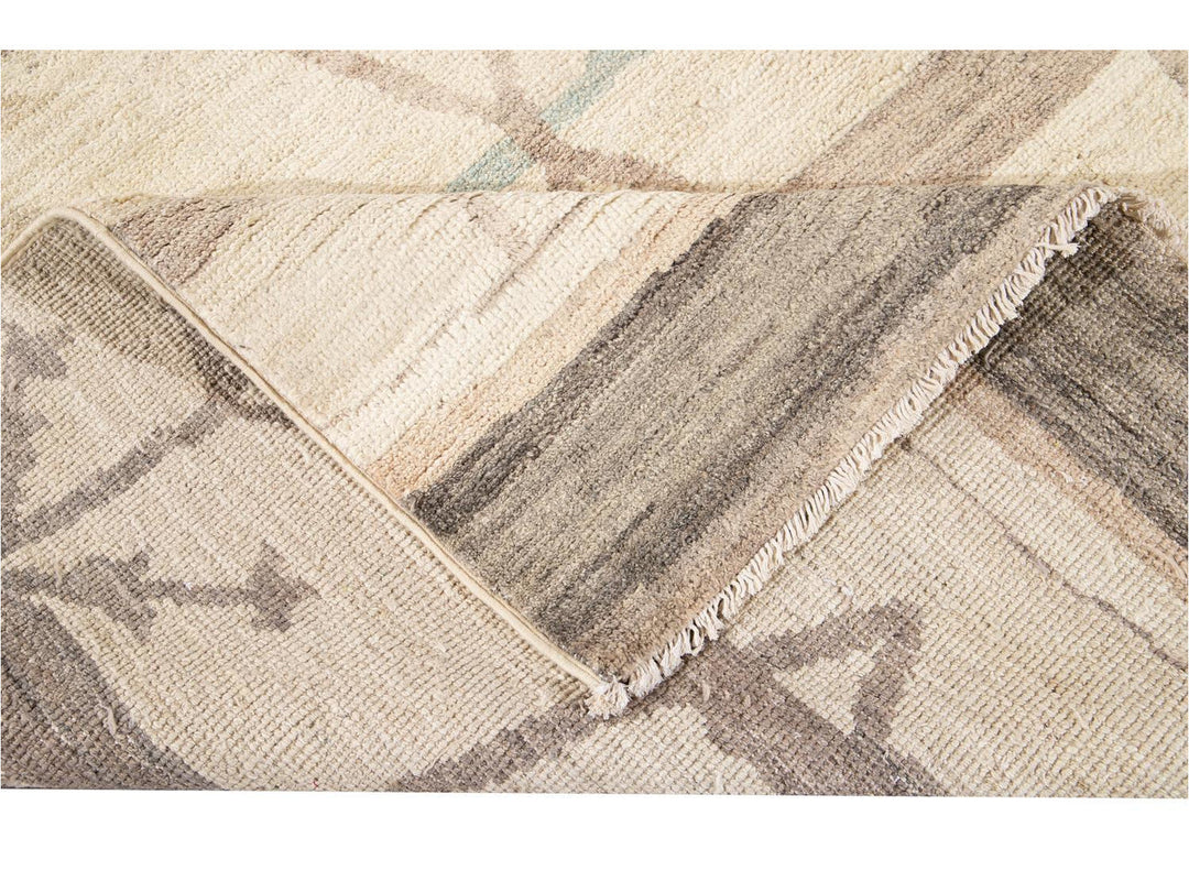 Modern Moroccan Style Wool Rug 9 X 12