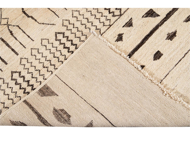 Modern Moroccan Style Wool Rug 9 X 12