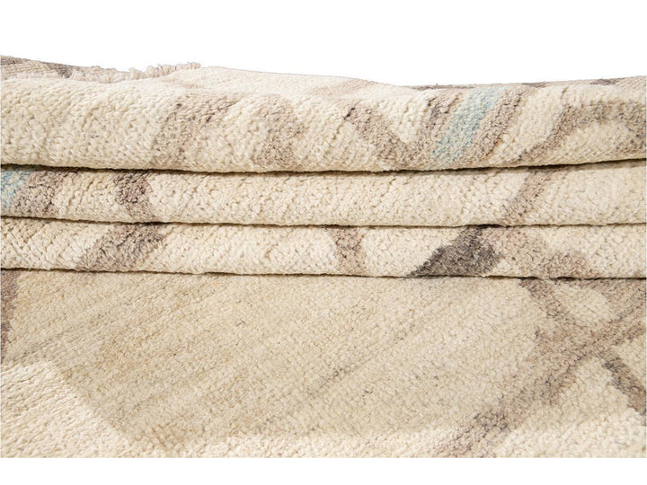 Modern Moroccan Style Wool Rug 9 X 12