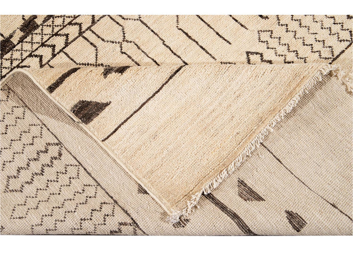 Modern Moroccan Style Wool Rug 9 X 12