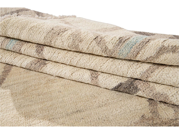 Modern Moroccan Style Wool Rug 9 X 12