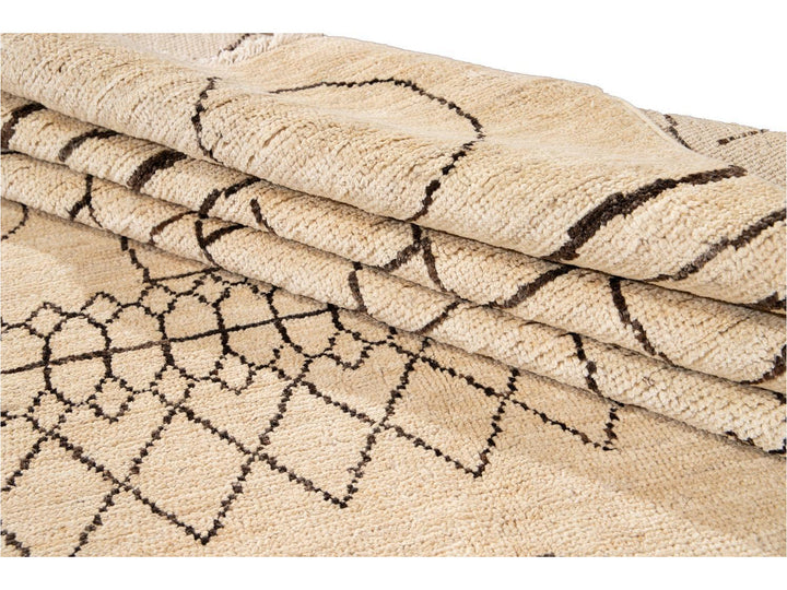 Modern Moroccan Style Wool Rug 9 X 12