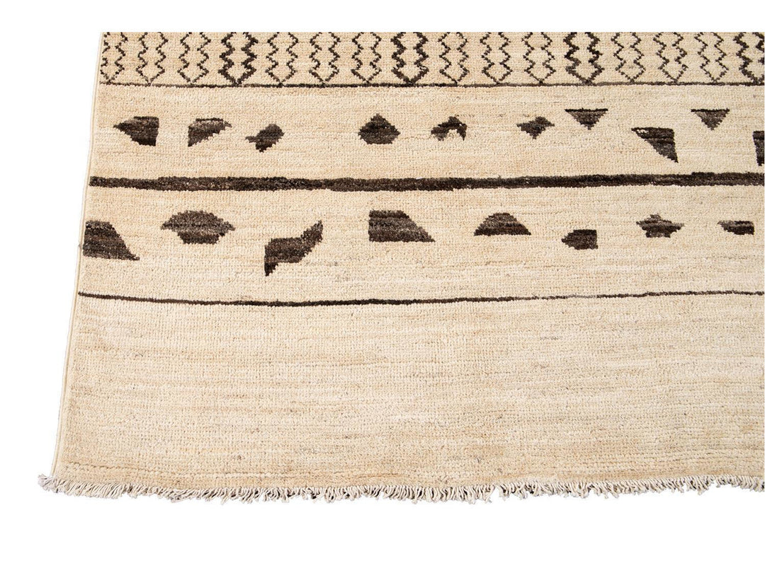 Modern Moroccan Style Wool Rug 9 X 12