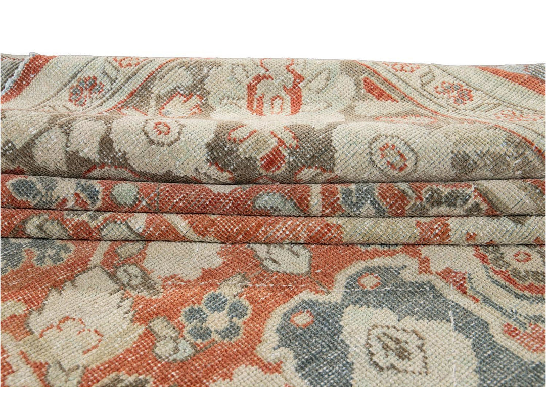 Antique Mahal Wool Rug 9 X 13