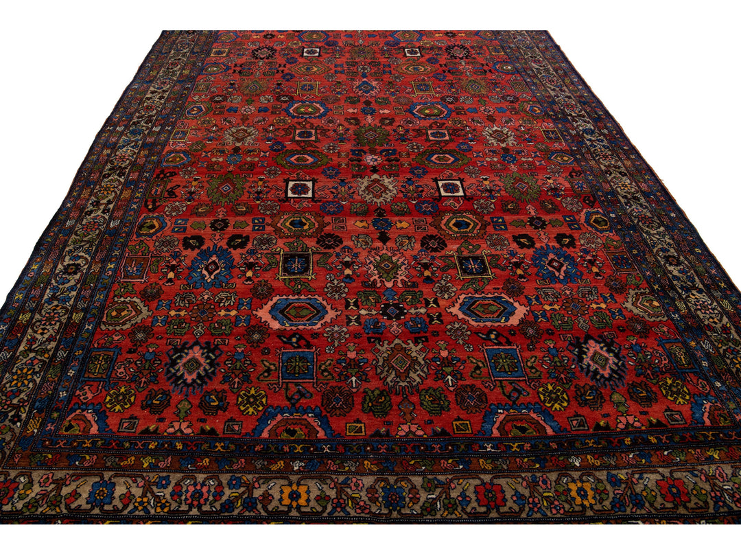 Antique Bidjar Wool Rug 9 X 13