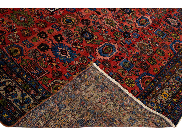 Antique Bidjar Wool Rug 9 X 13